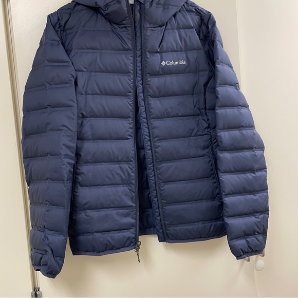 Navy Blue Columbia Down Jacket - Picture 1 of 4